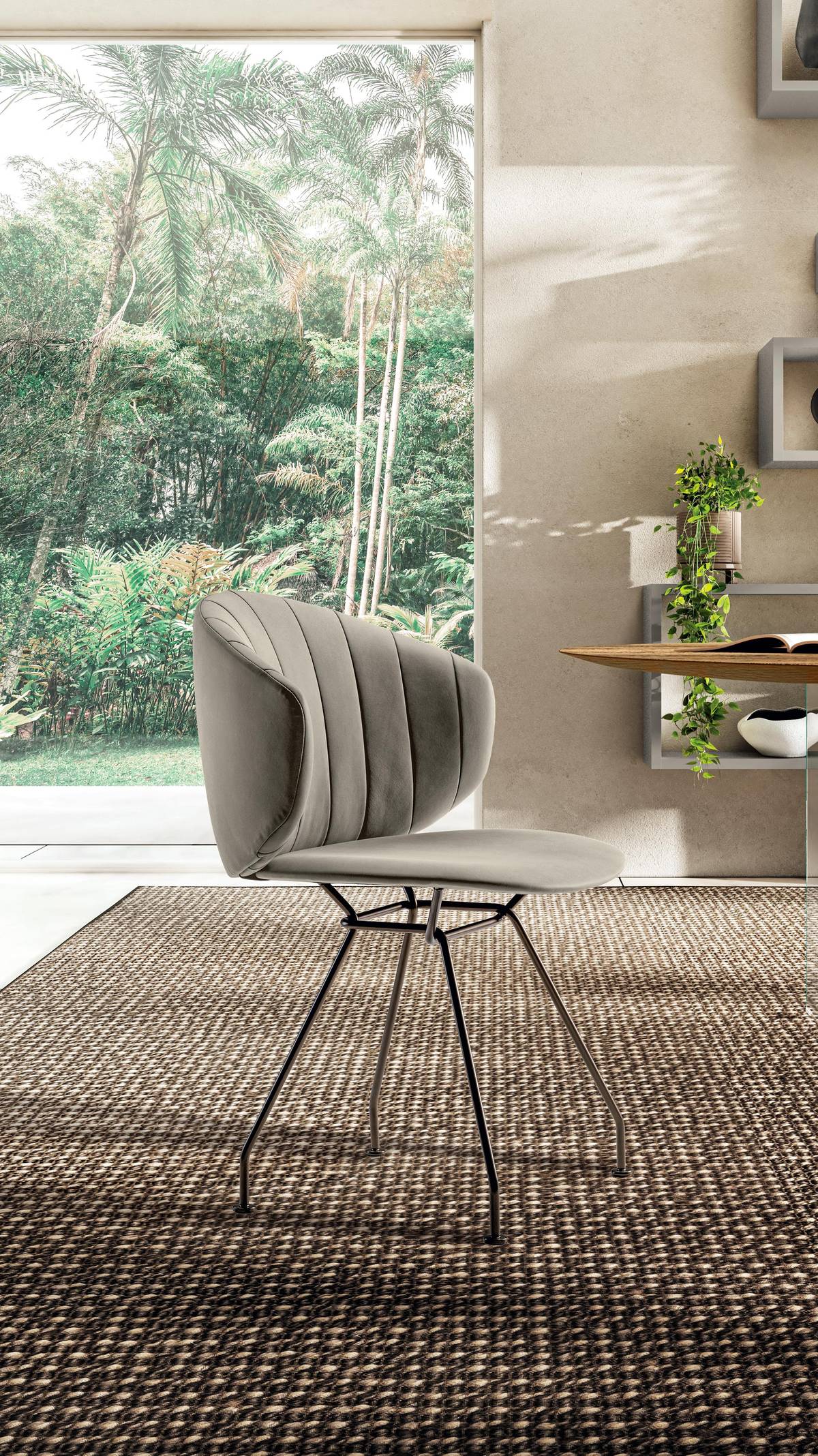 sedia di design moderna in tessuto | Sedia Ruffle | LAGO sedia di design moderna in tessuto | Sedia Ruffle | LAGO