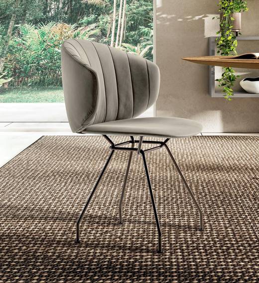 sedia di design moderna in tessuto | Sedia Ruffle | LAGO sedia di design moderna in tessuto | Sedia Ruffle | LAGO