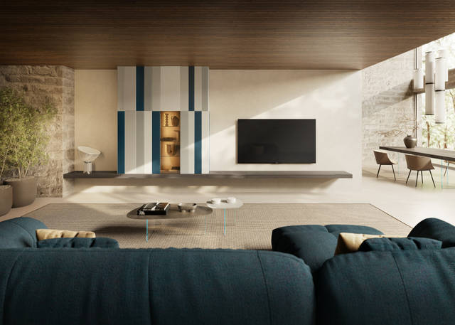 glass living room furniture | N.O.W Wall Unit | LAGO