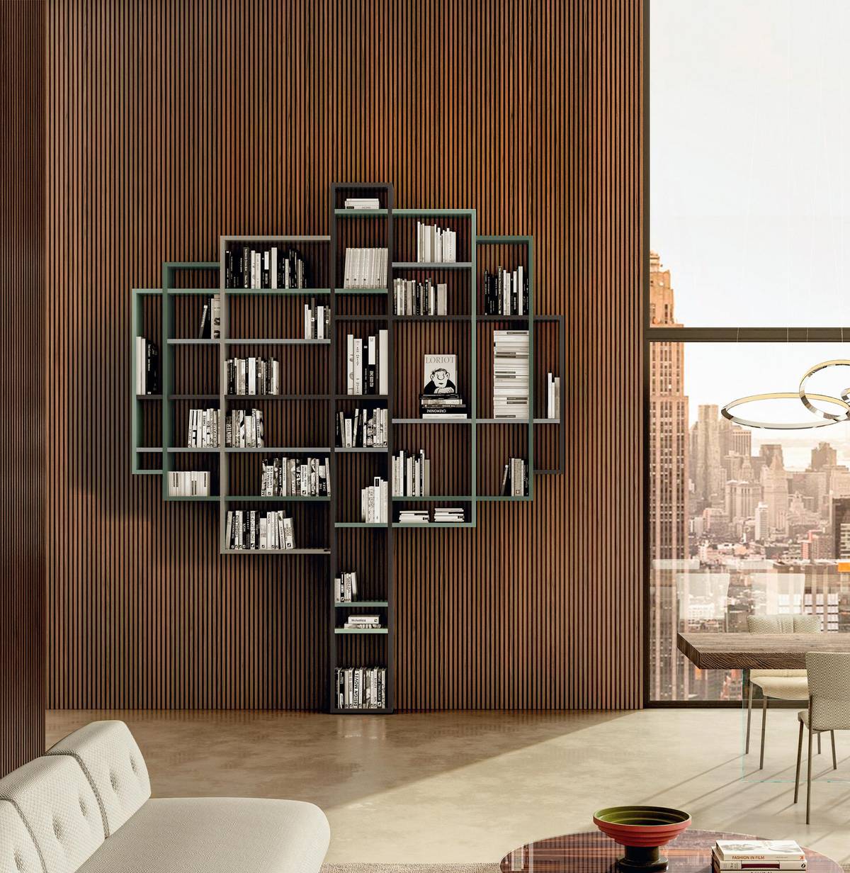 bibliothèque murale en forme d’arbre | Bibliothèque 30mm | LAGO