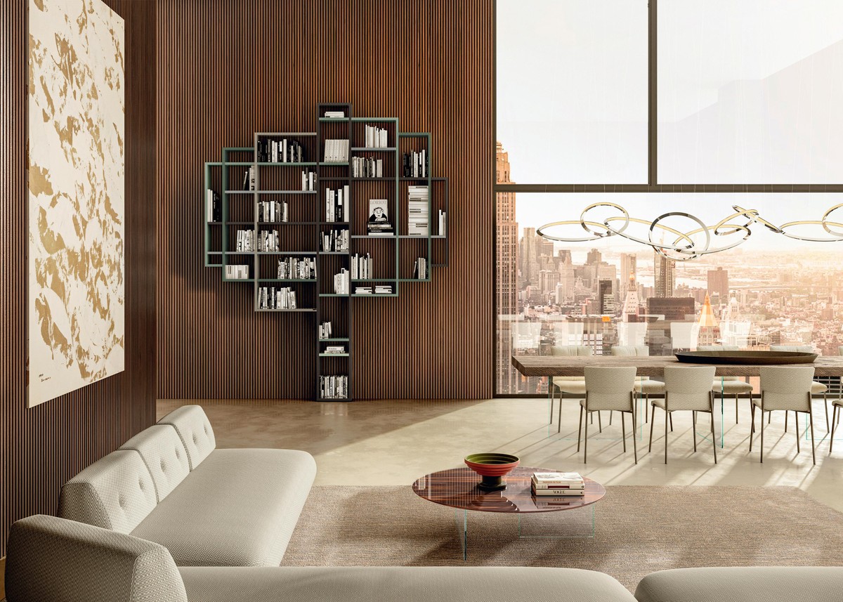 librería de pared en forma de árbol | Librería 30mm | LAGO