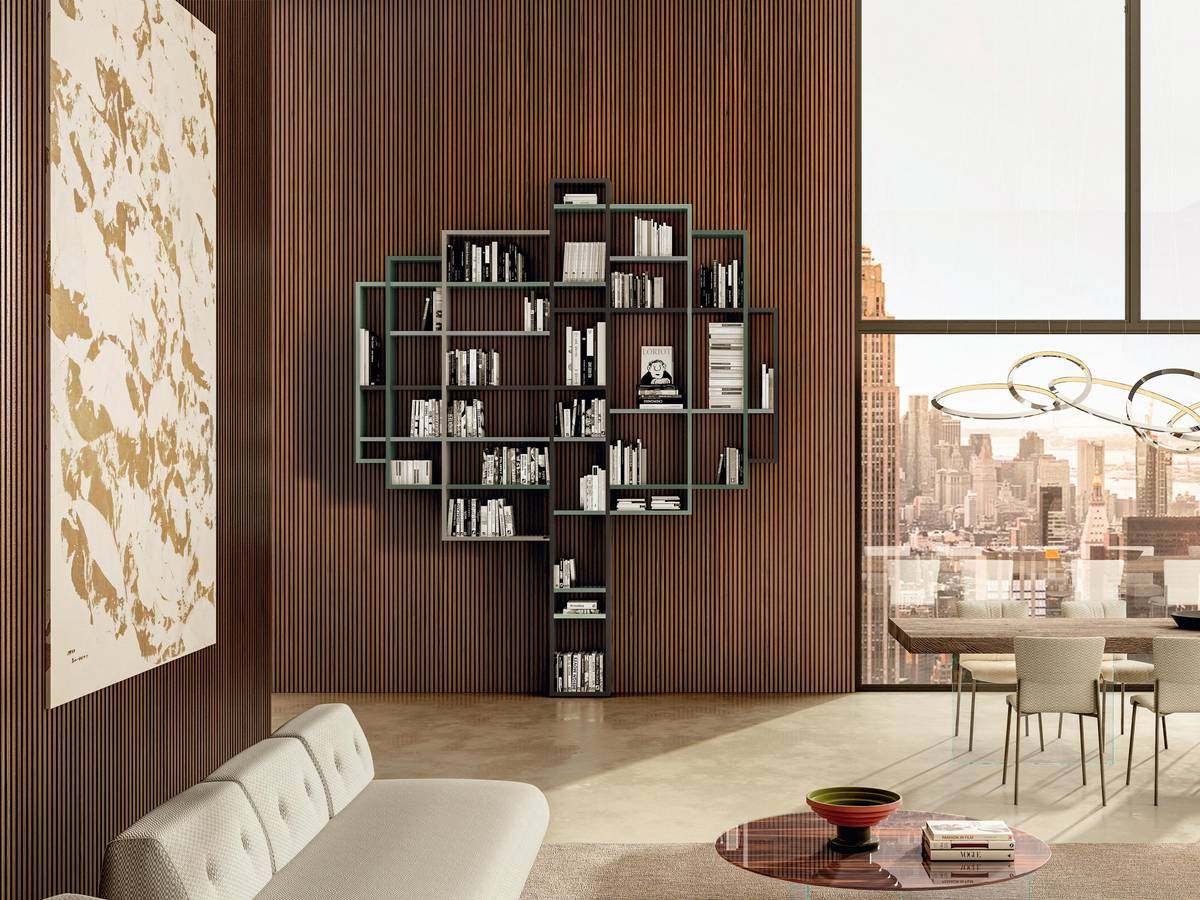 librería de pared en forma de árbol | Librería 30mm | LAGO
