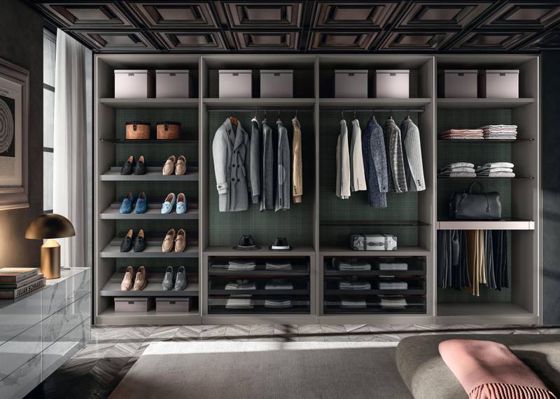 elegant custom walk-in wardrobe | Outfit Walk-In-Closet | LAGO