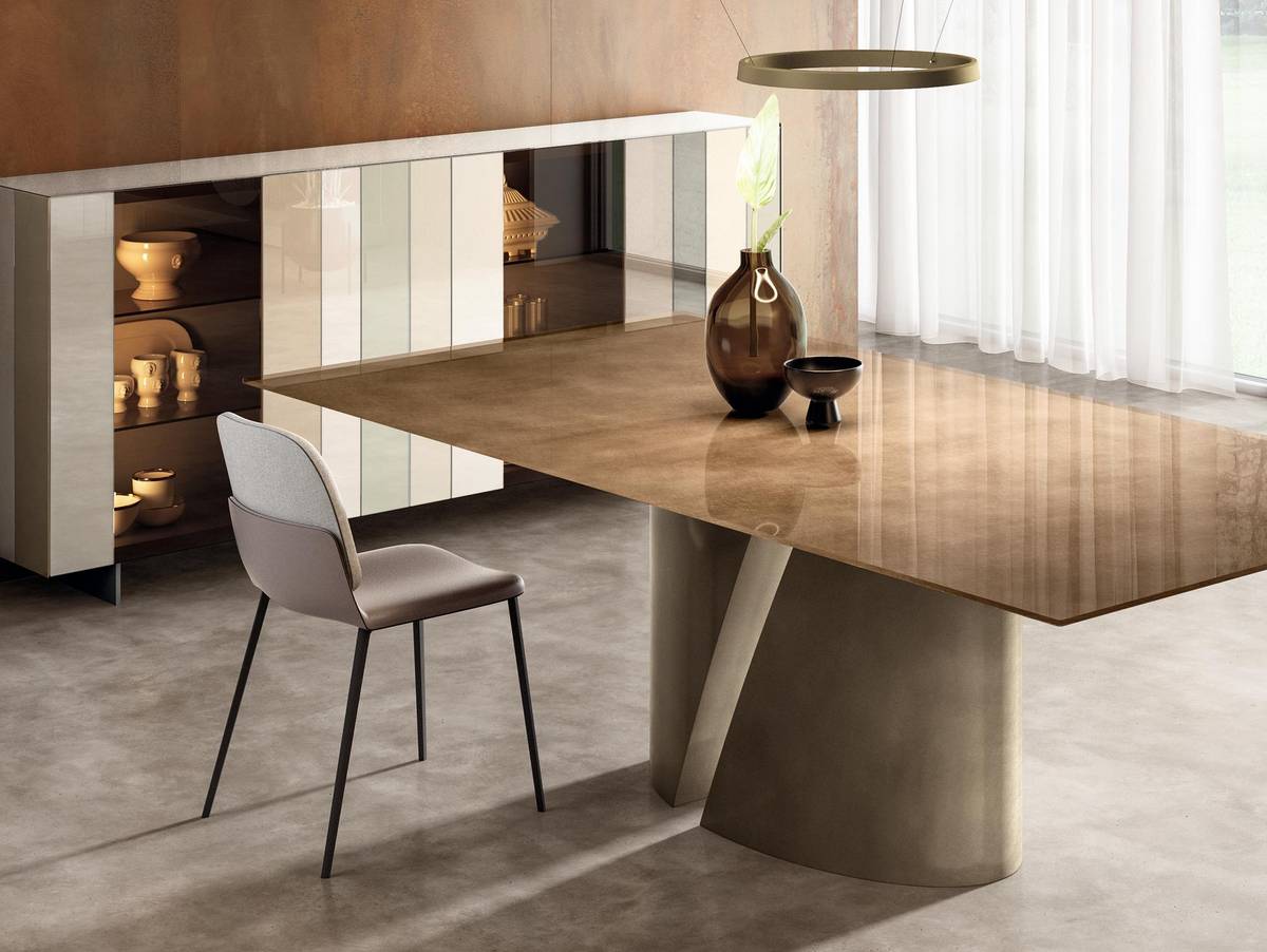elegant table with rectangular top | Wadi Table | LAGO