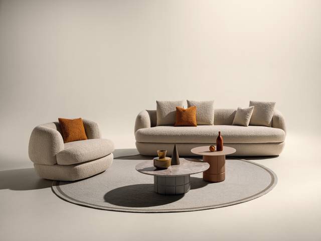 divano e poltrona per soggiorno moderno | Divano Biza | LAGO