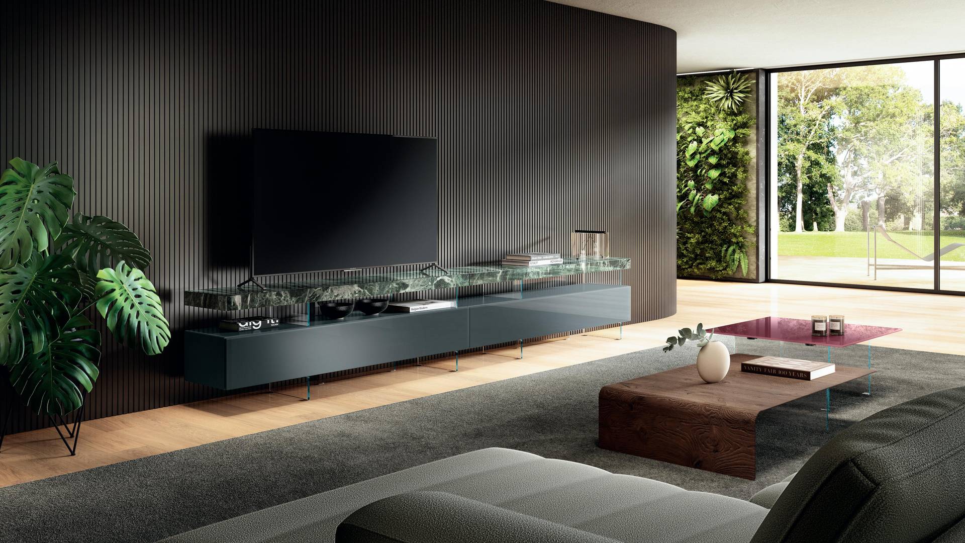 meuble TV suspendu design | Meuble TV Air | LAGO