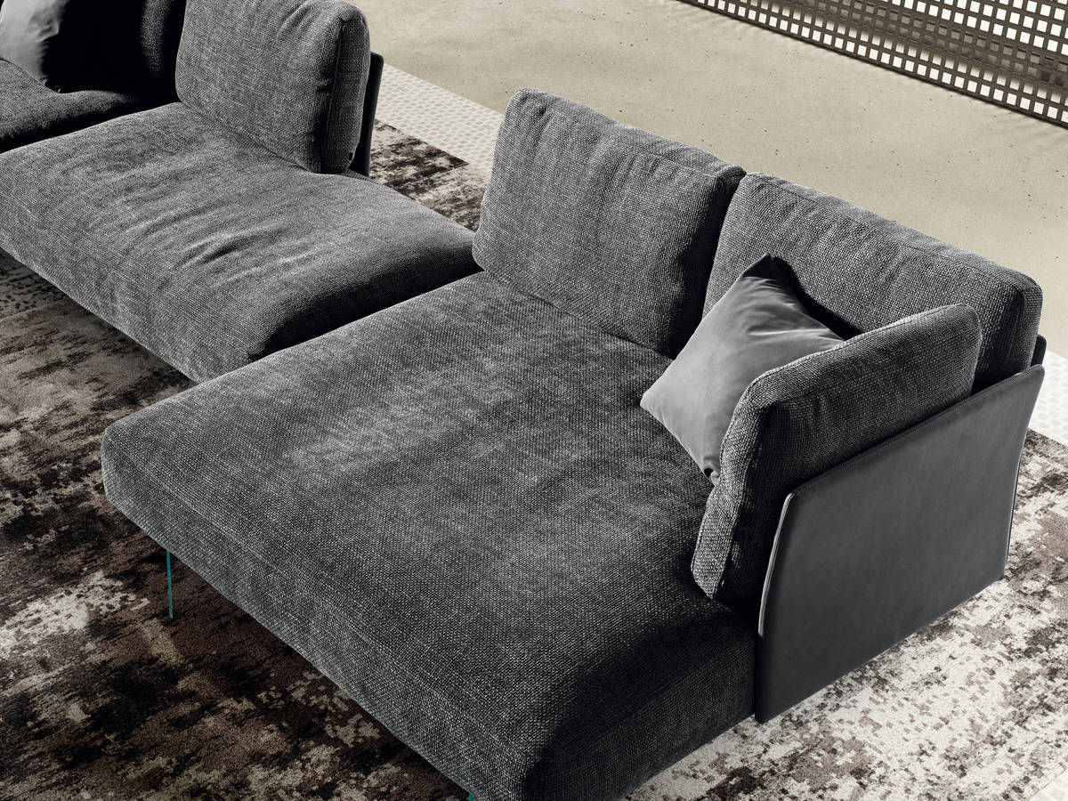 canapé sectionnel moderne gris | Canapé Air Soft Slim | LAGO canapé sectionnel moderne gris | Canapé Air Soft Slim | LAGO