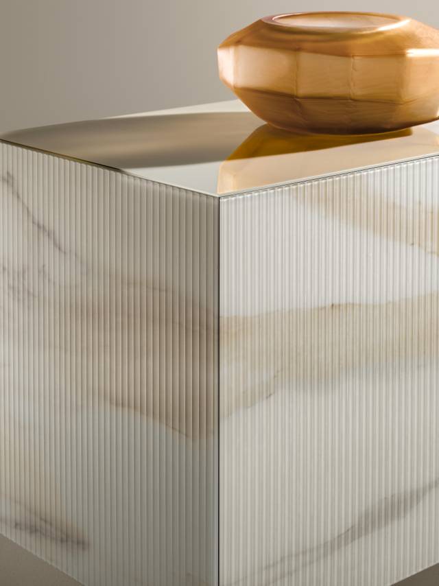 detail veining marble sideboard | Materia Sideboard | LAGO