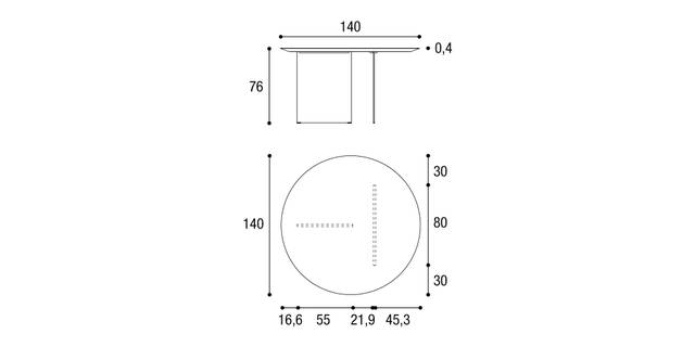 2260W_Tavolo_AirSlim_Round_140x76 2260W_Tavolo_AirSlim_Round_140x76
