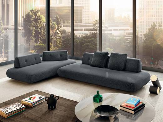 Sofa with freestanding backrest | Sand Sofa | LAGO