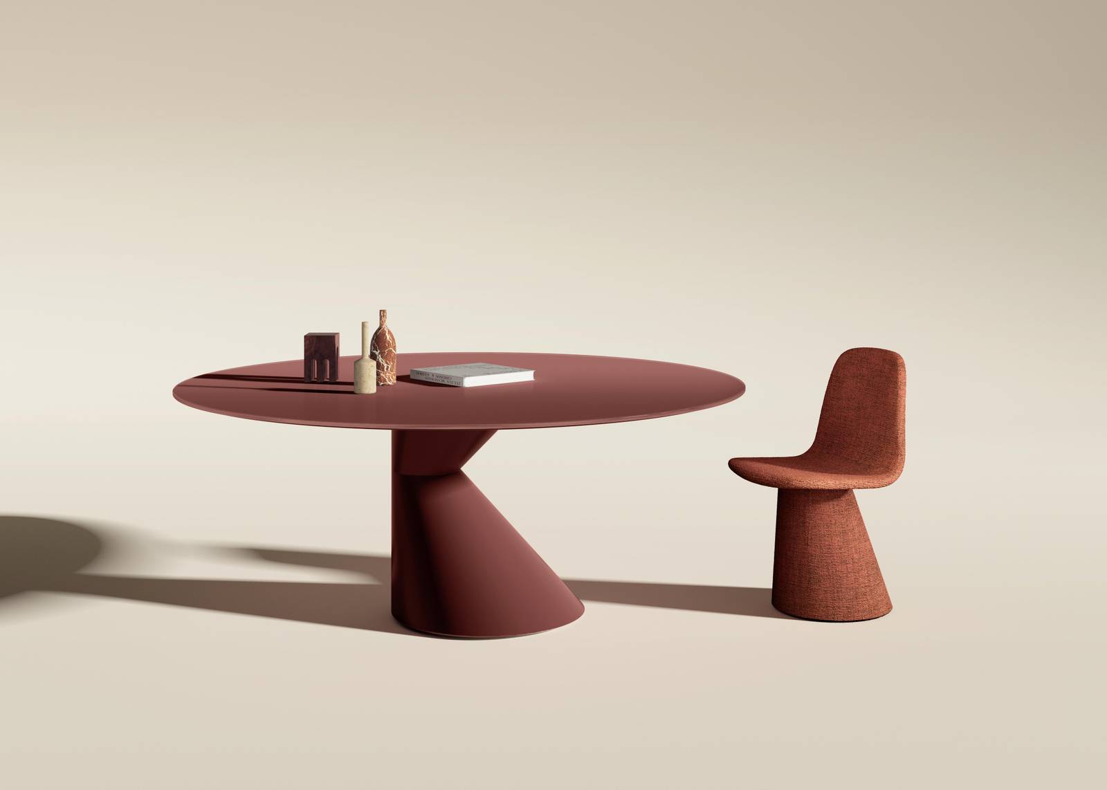 mesa redonda de diseño con silla | Mesa Chapeau | LAGO mesa redonda de diseño con silla | Mesa Chapeau | LAGO