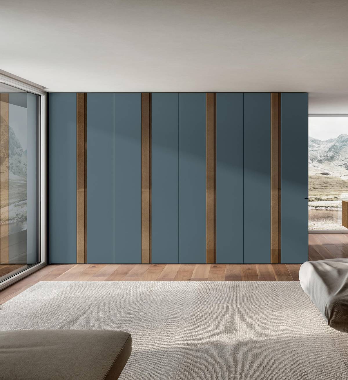 elegant bedroom wardrobe | Groove Wardrobe | LAGO elegant bedroom wardrobe | Groove Wardrobe | LAGO