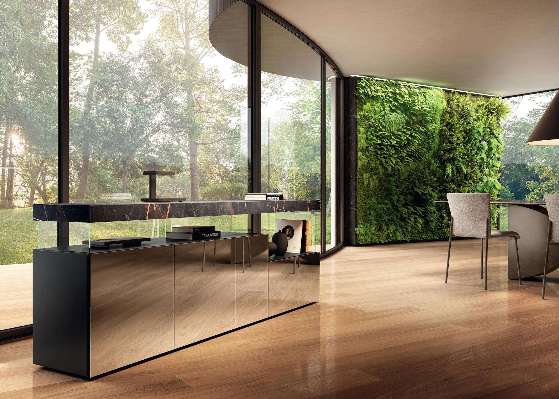 Modern dining room with designer sideboard | 36e8 Sideboard | LAGO