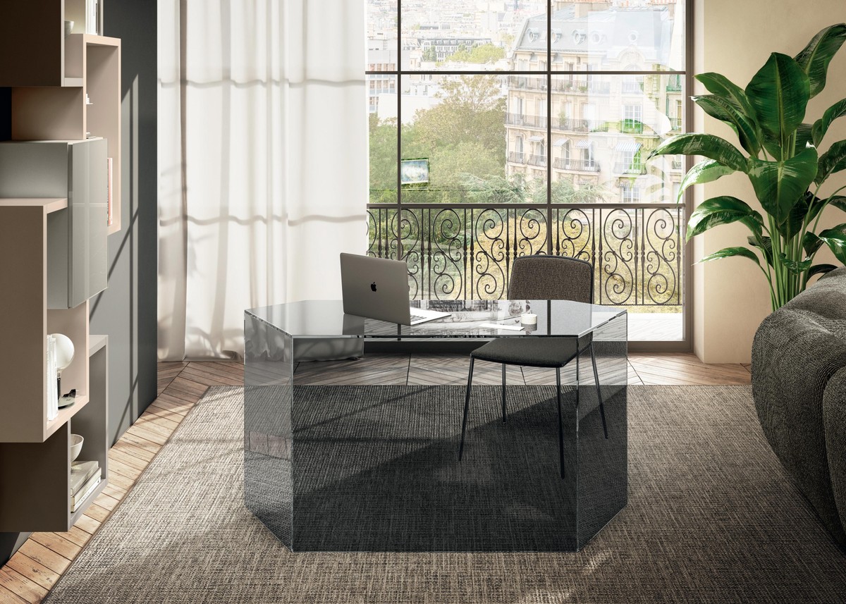 escritorio moderno de cristal | Escritorio Livre | LAGO