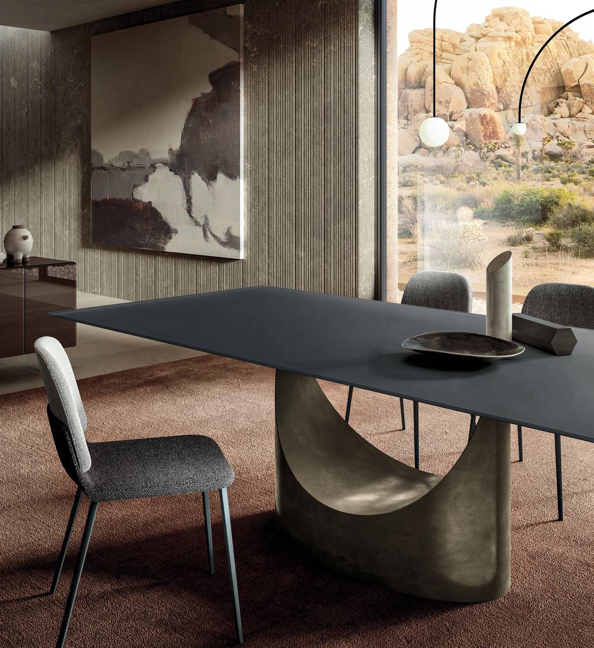 mesa de salón tablero en cristal | Mesa U | LAGO mesa de salón tablero en cristal | Mesa U | LAGO