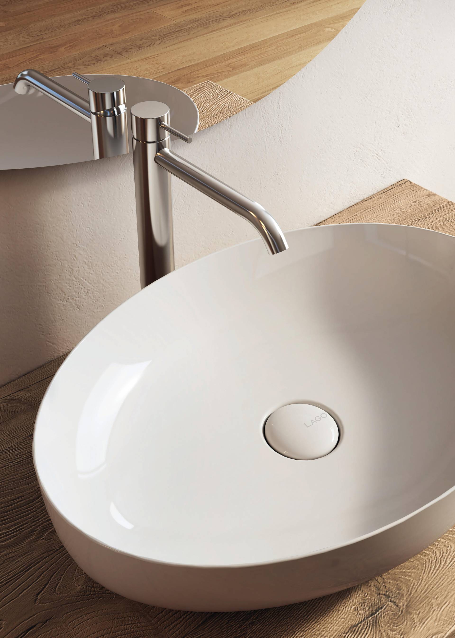 lavabo in ceramica dettaglio | Lavabo Elyssa | LAGO