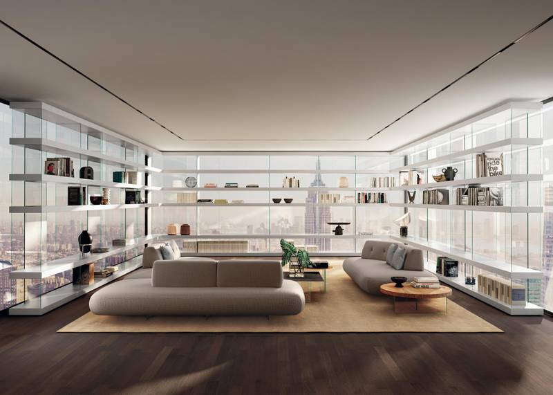 large white bookcase | Air Shelving | LAGO