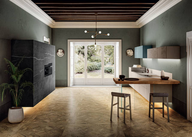 cuisine complète avec péninsule bois | Cuisine 36e8 Fenix | LAGO cuisine complète avec péninsule bois | Cuisine 36e8 Fenix | LAGO