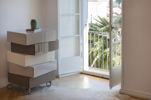 Cassettiera beige | Cassettiera Morgana | LAGO