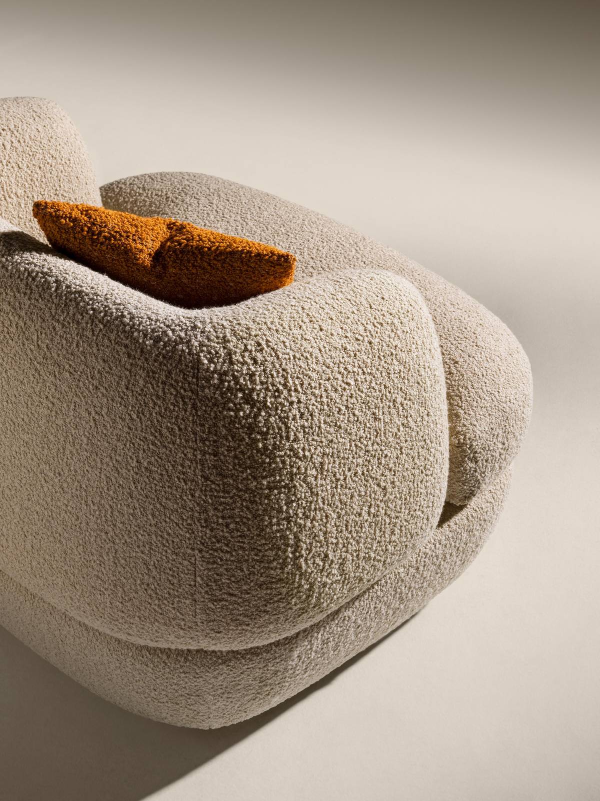 fabric armchair back detail | Biza Armchair | LAGO fabric armchair back detail | Biza Armchair | LAGO