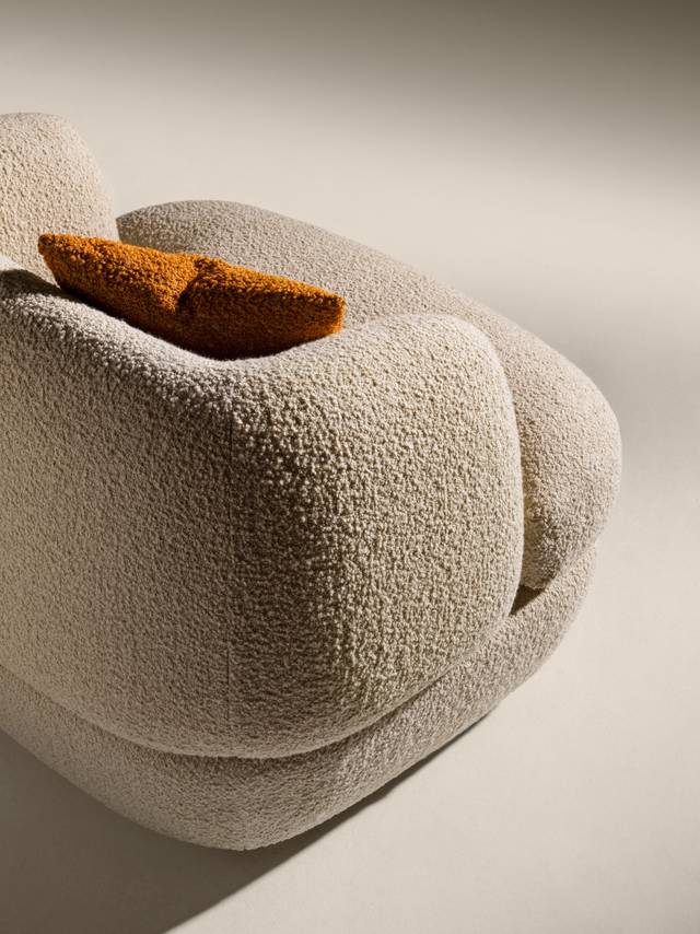 fabric armchair back detail | Biza Armchair | LAGO