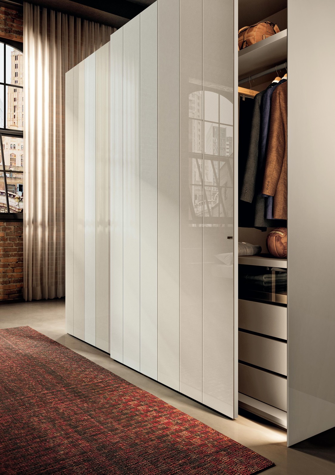 armoire blanc coulissant | Armoire N.O.W. Sliding | LAGO