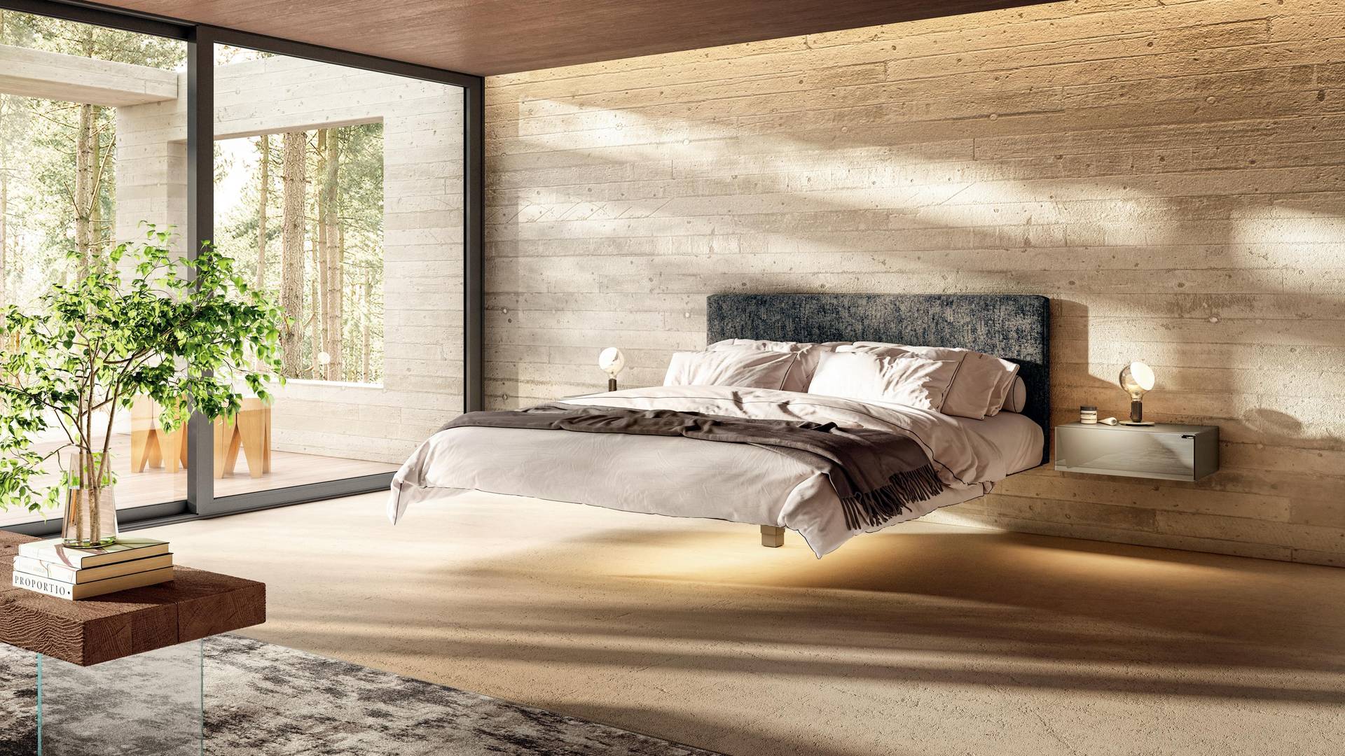 modern bedroom | Fluttua Bed | LAGO