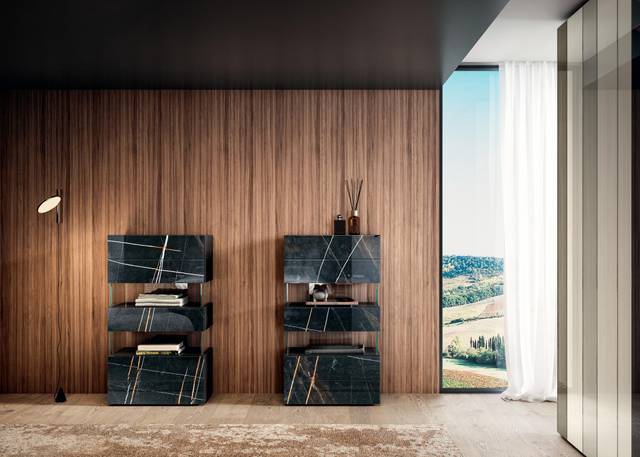 vertical glass bedroom chest of drawers | Air Dresser | LAGO vertical glass bedroom chest of drawers | Air Dresser | LAGO