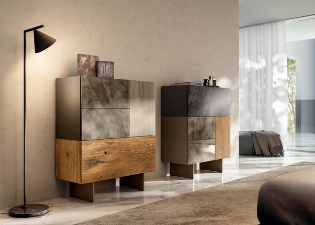 comò camera da letto in vetro e legno | Comò 36e8 | LAGO comò camera da letto in vetro e legno | Comò 36e8 | LAGO