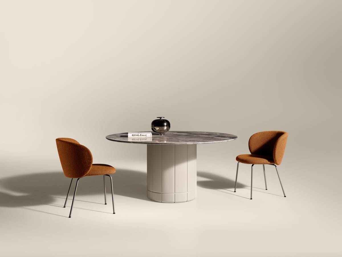 mesa redonda con sillas | Mesa Alberoni | LAGO