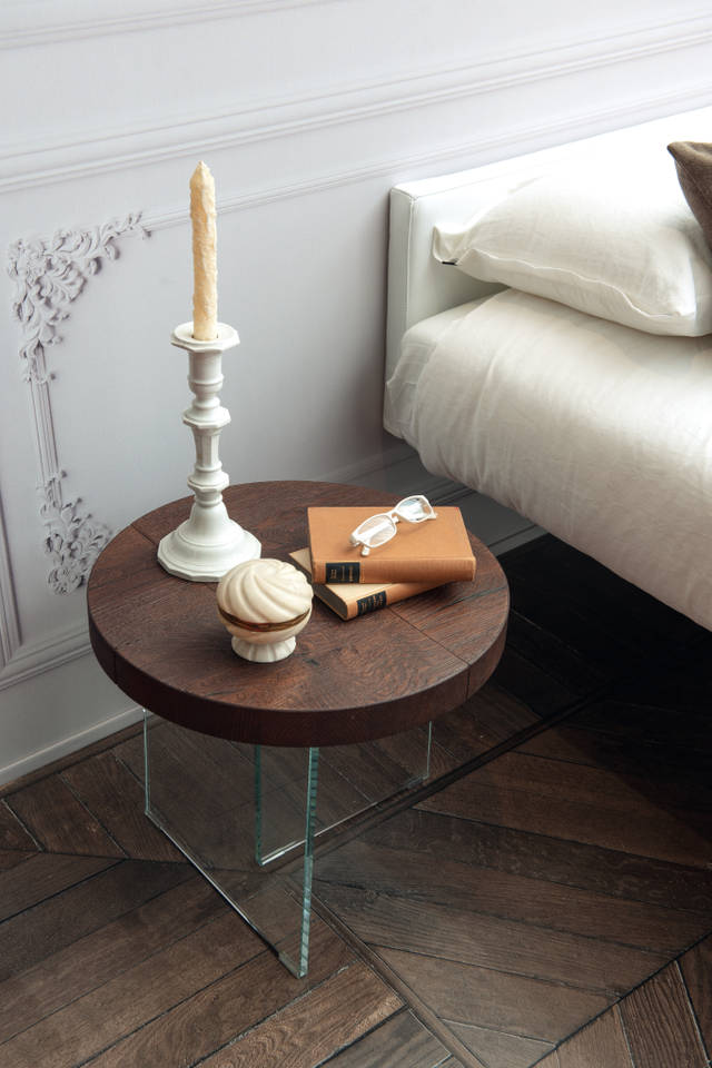  round wooden bedside table | 36e8 Bedside Table | LAGO