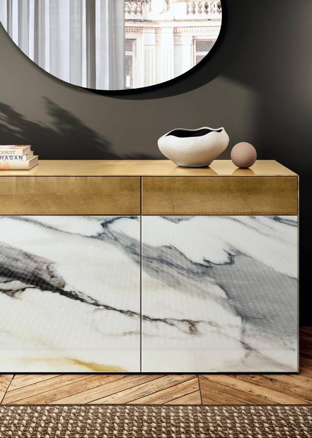 puertas batientes madia xglass marble clear | Aparador Materia| LAGO puertas batientes madia xglass marble clear | Aparador Materia| LAGO