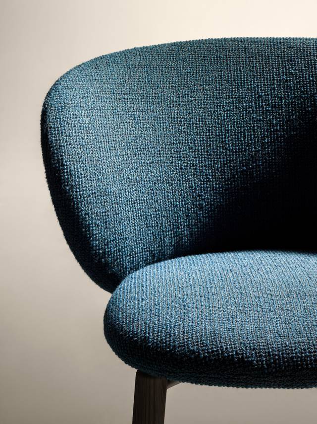 elegant blue fabric chair | Colombina Chair | LAGO