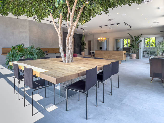 tavolo in legno e vetro per uffici | LAGO Design
