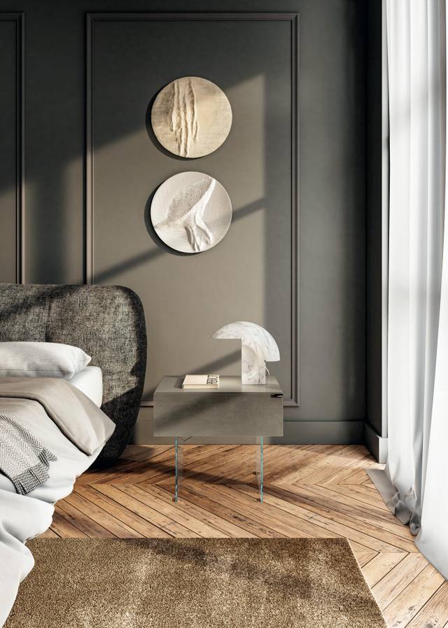 table de nuit moderne avec pieds en verre | Table de Chevet 36e8 | LAGO table de nuit moderne avec pieds en verre | Table de Chevet 36e8 | LAGO