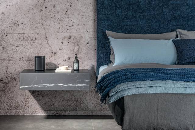 grey suspended bedside table | 36e8 Bedside Table | LAGO