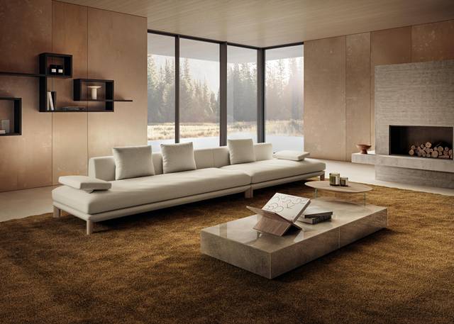 linear living room sofa | Altana Sofa | LAGO