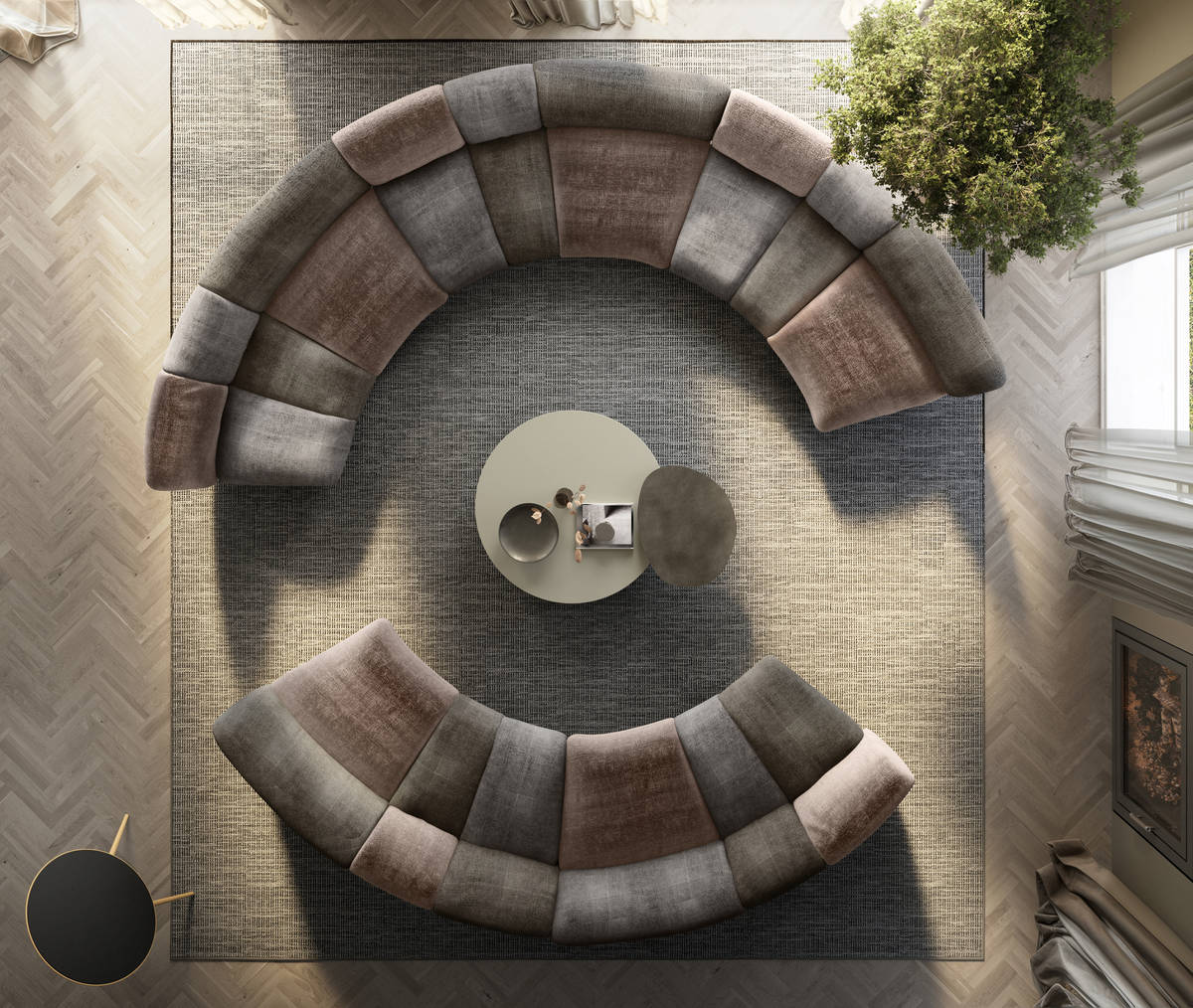 divano rotondo | Divano Not Only White | LAGO divano rotondo | Divano Not Only White | LAGO