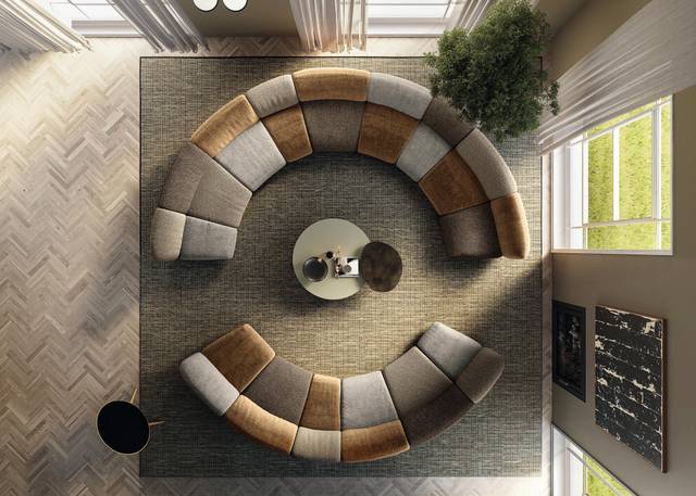 canapé rond | Canapé Not Only White | LAGO