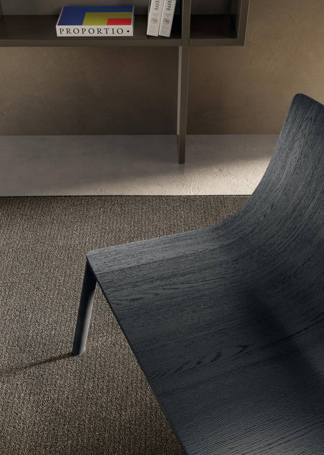 detalle de asiento de sillón de madera lisa | Sillón Mezz'aria | LAGO