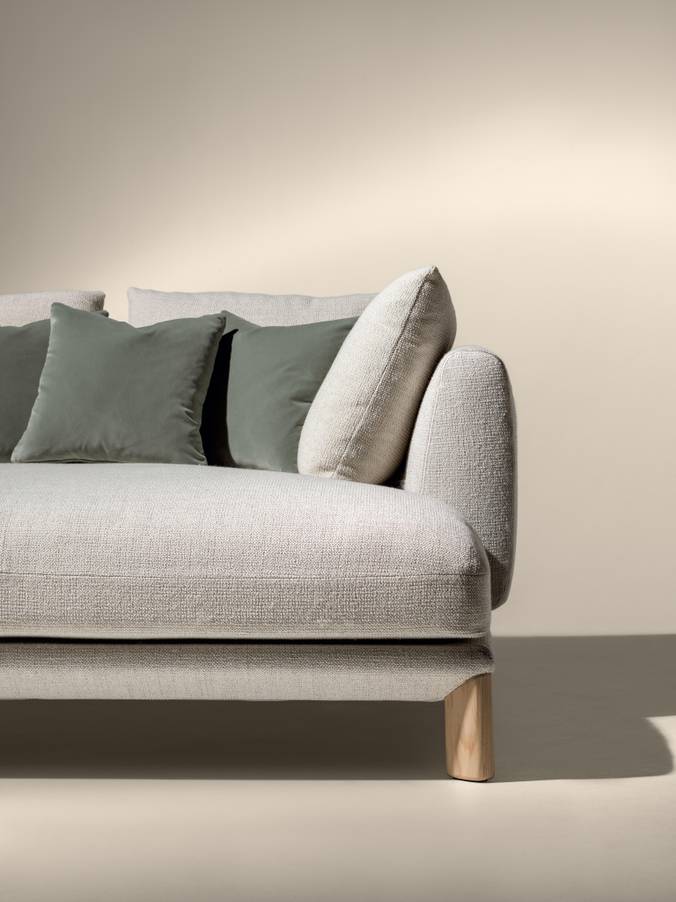 upholstered sofa with wooden legs | Altana Sofa | LAGO upholstered sofa with wooden legs | Altana Sofa | LAGO