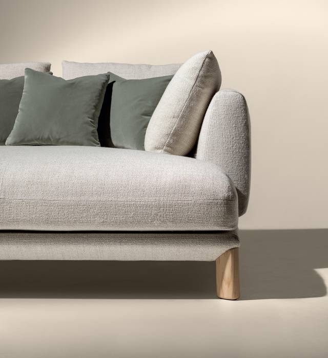 upholstered sofa with wooden legs | Altana Sofa | LAGO upholstered sofa with wooden legs | Altana Sofa | LAGO