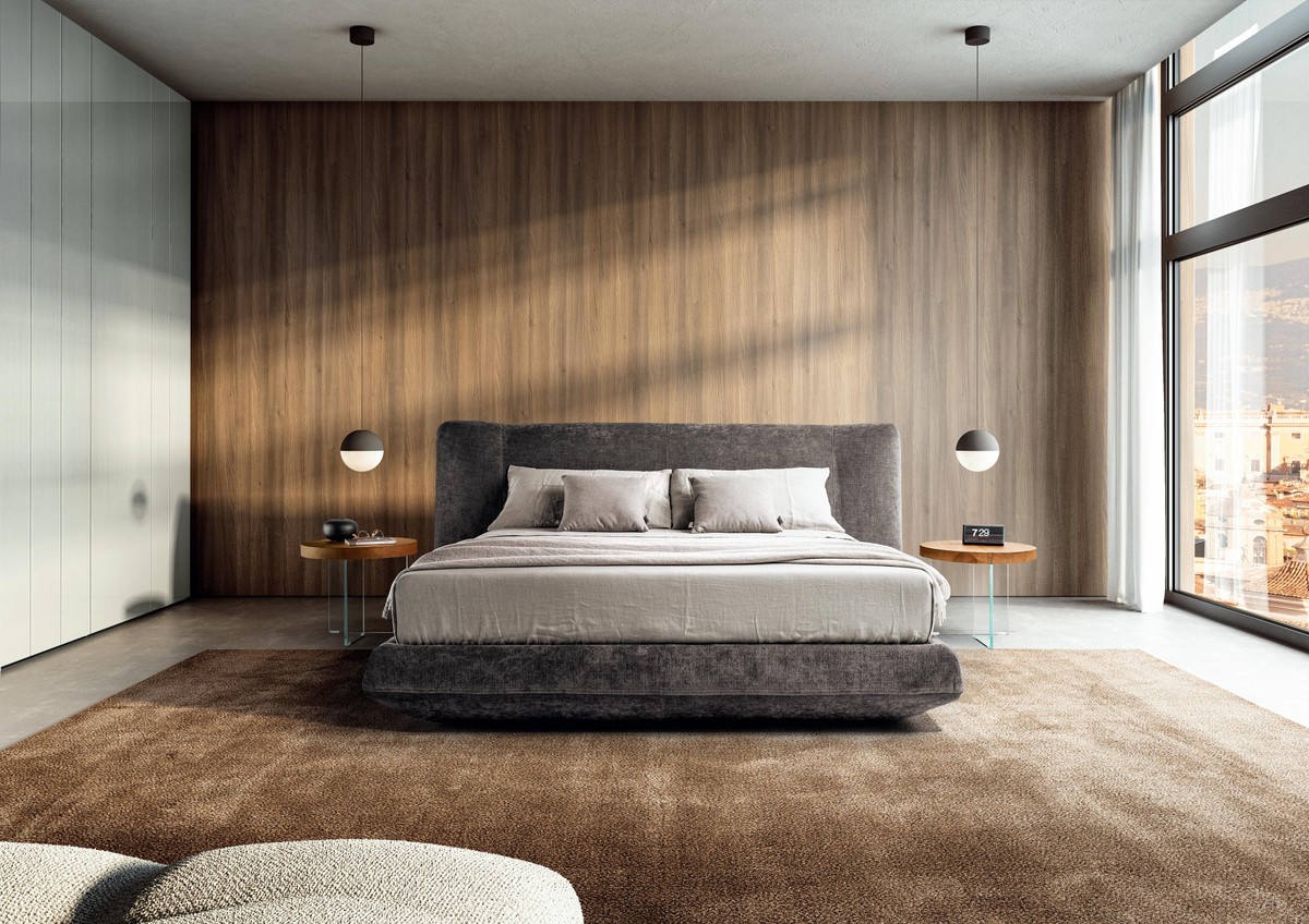 brown fabric storage bed | Bed-In Bed  |LAGO