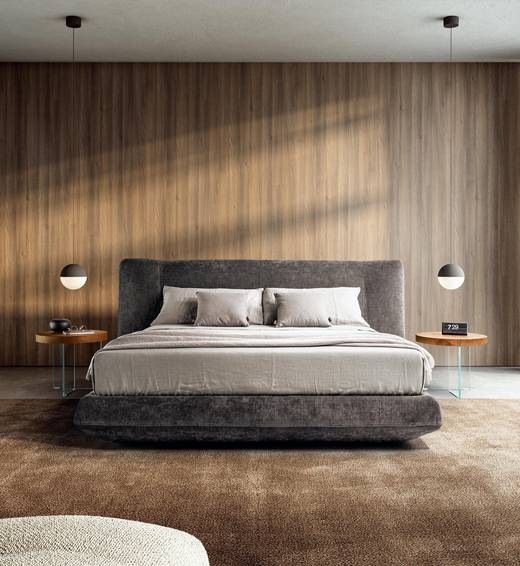 letto contenitore in tessuto marrone | Letto Bed-In | LAGO letto contenitore in tessuto marrone | Letto Bed-In | LAGO
