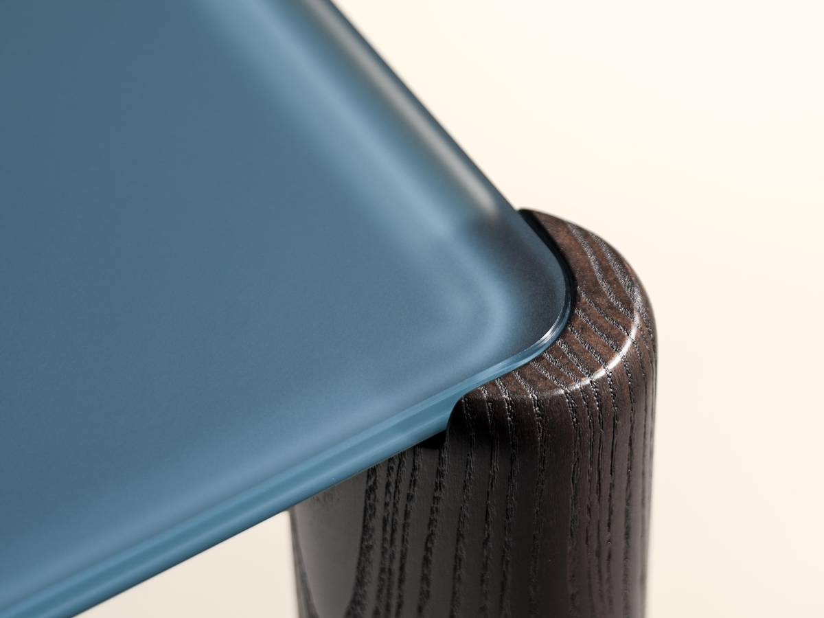 wood and glass table | Correr Slim Table | LAGO wood and glass table | Correr Slim Table | LAGO