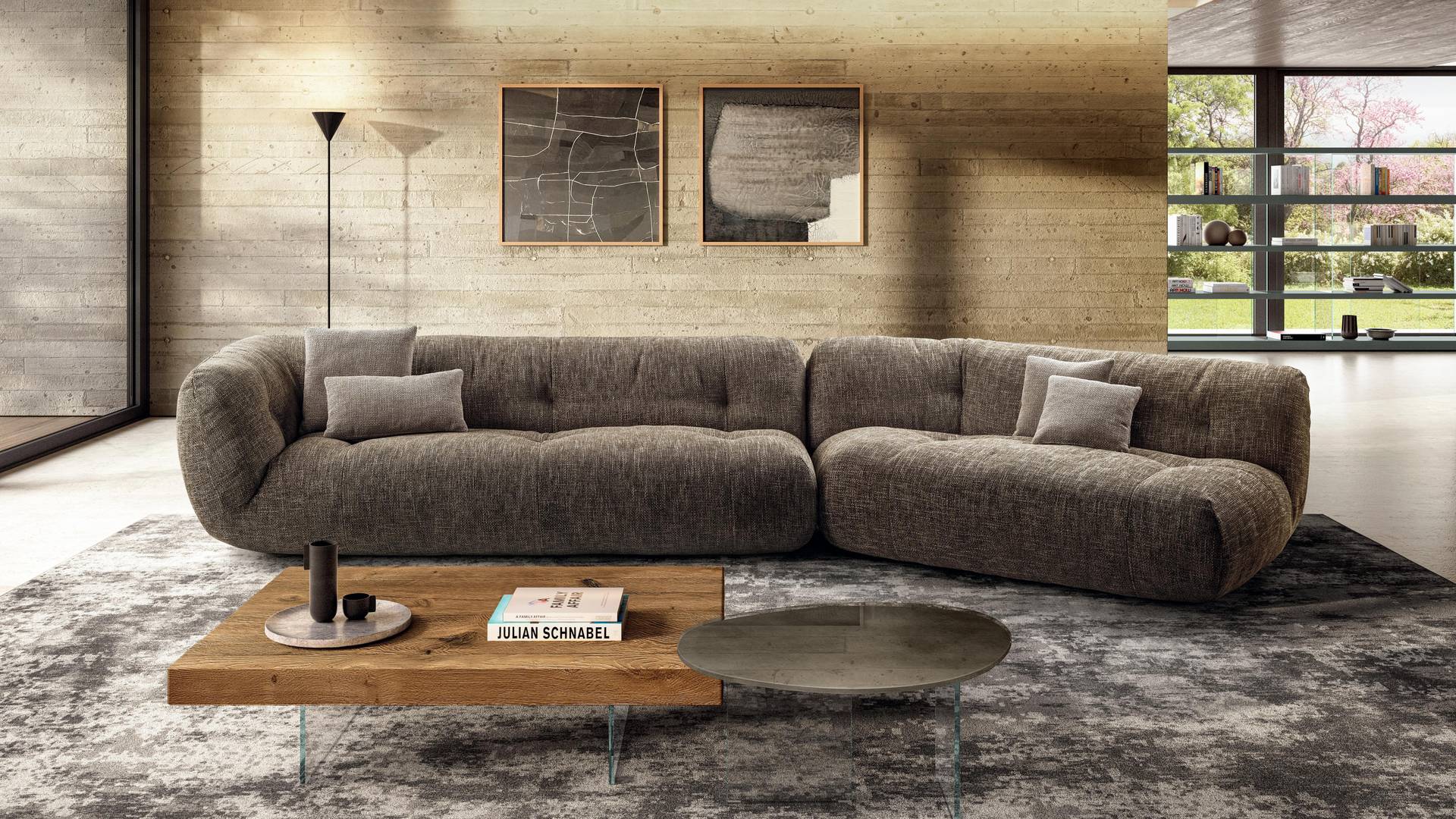 brown sofa for modern living room | Happening Sofa | LAGO