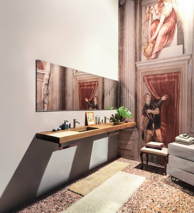 wooden glass washbasin | Depth Basin | LAGO