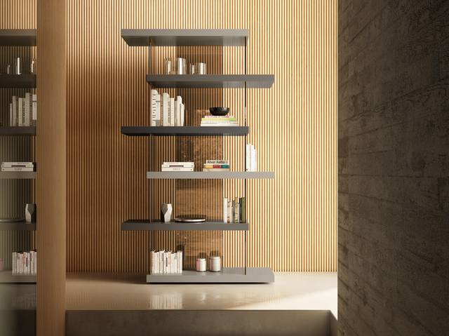 vertical glass floating bookcase | Air Bookshelf | LAGO vertical glass floating bookcase | Air Bookshelf | LAGO