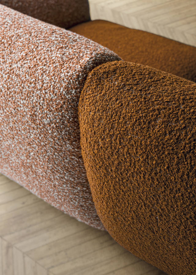 orange upholstered sofa | Not Only White Sofa | LAGO