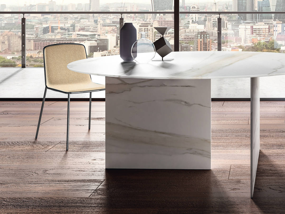 tavolo sala da pranzo rotondo bianco | Tavolo Stratum | LAGO tavolo sala da pranzo rotondo bianco | Tavolo Stratum | LAGO